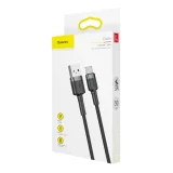 Wytrzymały kabel przewód w oplocie USB do USB-C QC3 0.5m - czarno-szary 9