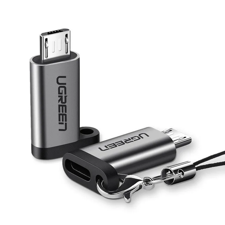 USB-C–micro USB adapter – szürke