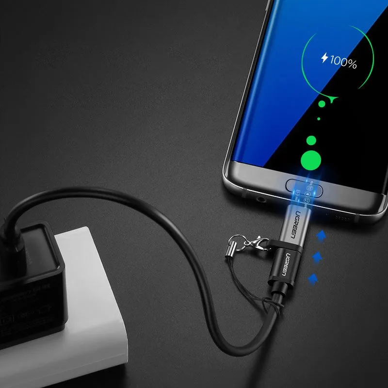 USB-C–micro USB adapter – szürke 3