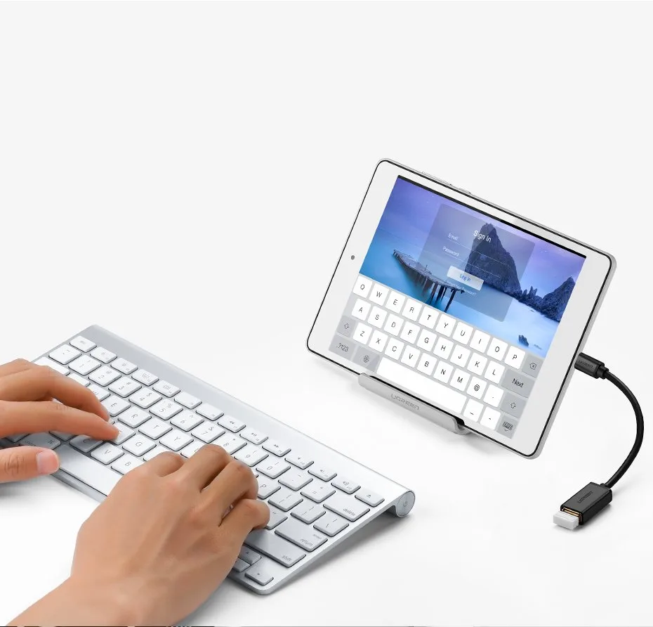 Adapter przejściówka kabel OTG z USB 3.0 na USB-C - czarny 4