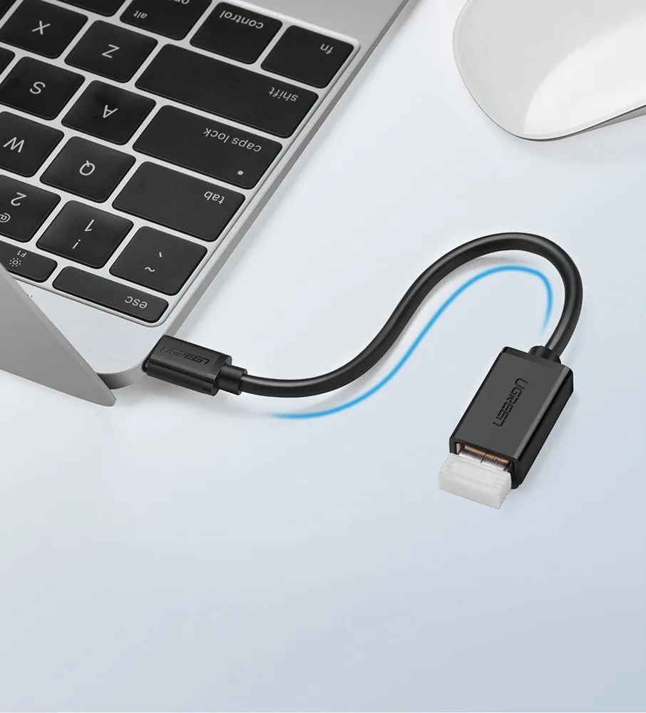 Adapter przejściówka kabel OTG z USB 3.0 na USB-C - czarny 5
