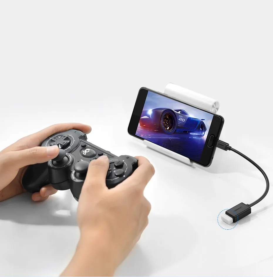 Adapter przejściówka kabel OTG z USB 3.0 na USB-C - czarny 6
