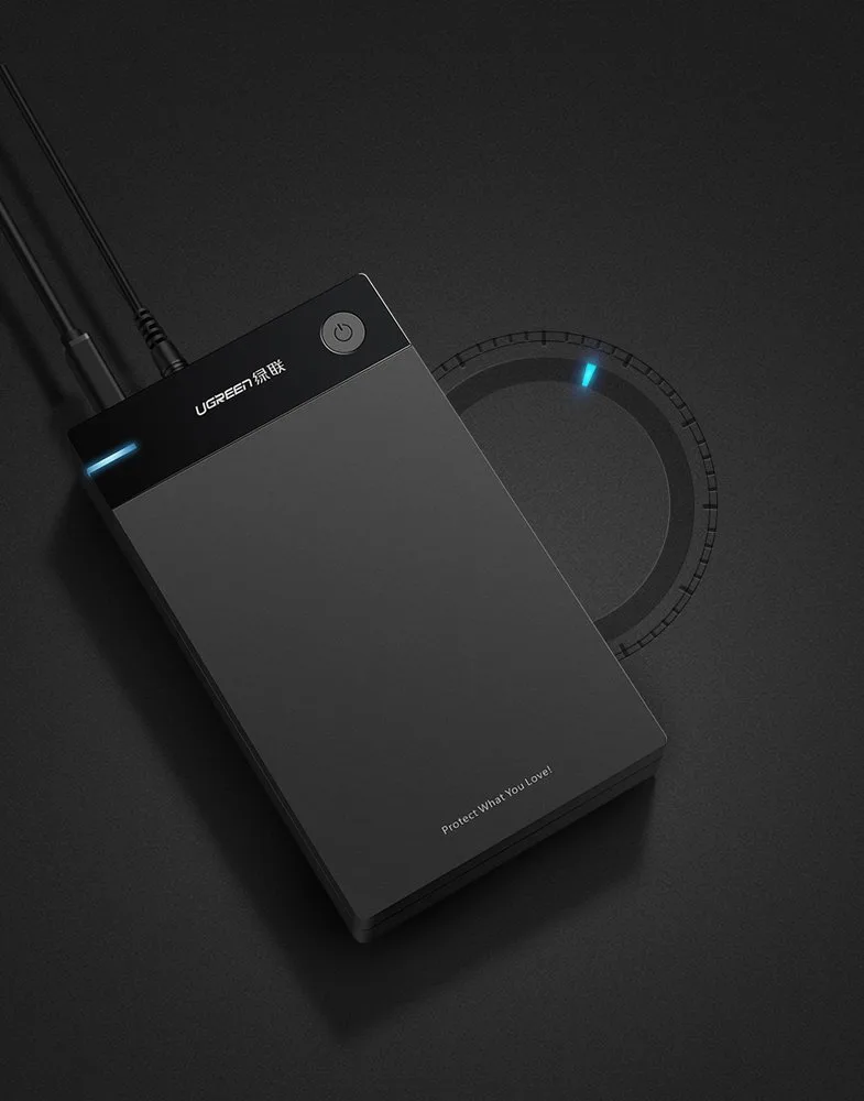 SATA 3.5'' HDD enclosure with USB 3.0 port - black 11