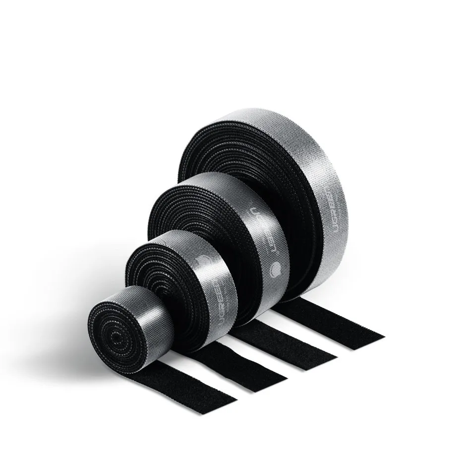 Bandă de organizare a cablurilor cu velcro de 2 m - negru 8