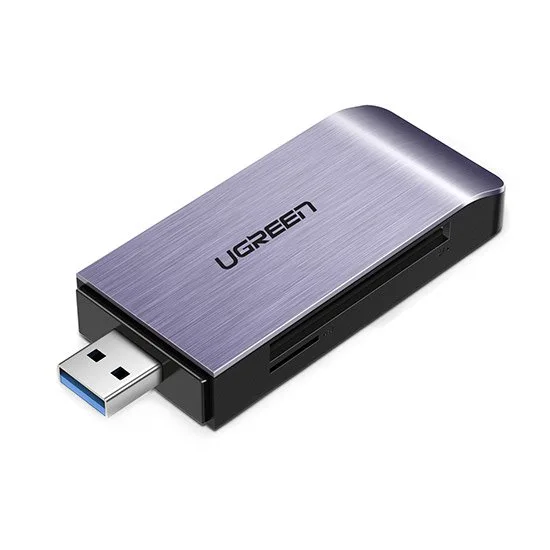 SD / micro SD / CF / MS memóriakártya-olvasó USB 3.0 csatlakozóval – szürke