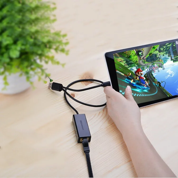 Külső RJ45 LAN hálózati kártya – USB 2.0 100 Mbps – fekete 4