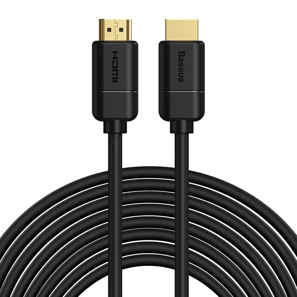 HDMI 2.0 4K 30 Hz 3D HDR 18 Gbps 8 m-es kábel – fekete HDMI 2.0 4K 30 Hz 3D HDR 18 Gbps 8 m-es kábel – fekete