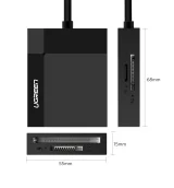SD / micro SD / CF / MS memóriakártya-olvasó USB 3.0 csatlakozóval - fekete 2