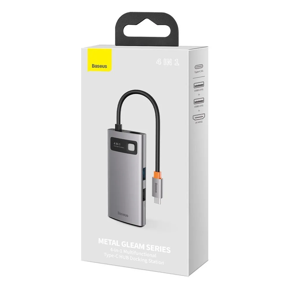 4w1 wielofunkcyjny HUB Metal Gleam USB-C do USB-C Power Delivery HDMI USB 3.2 USB 2.0 5