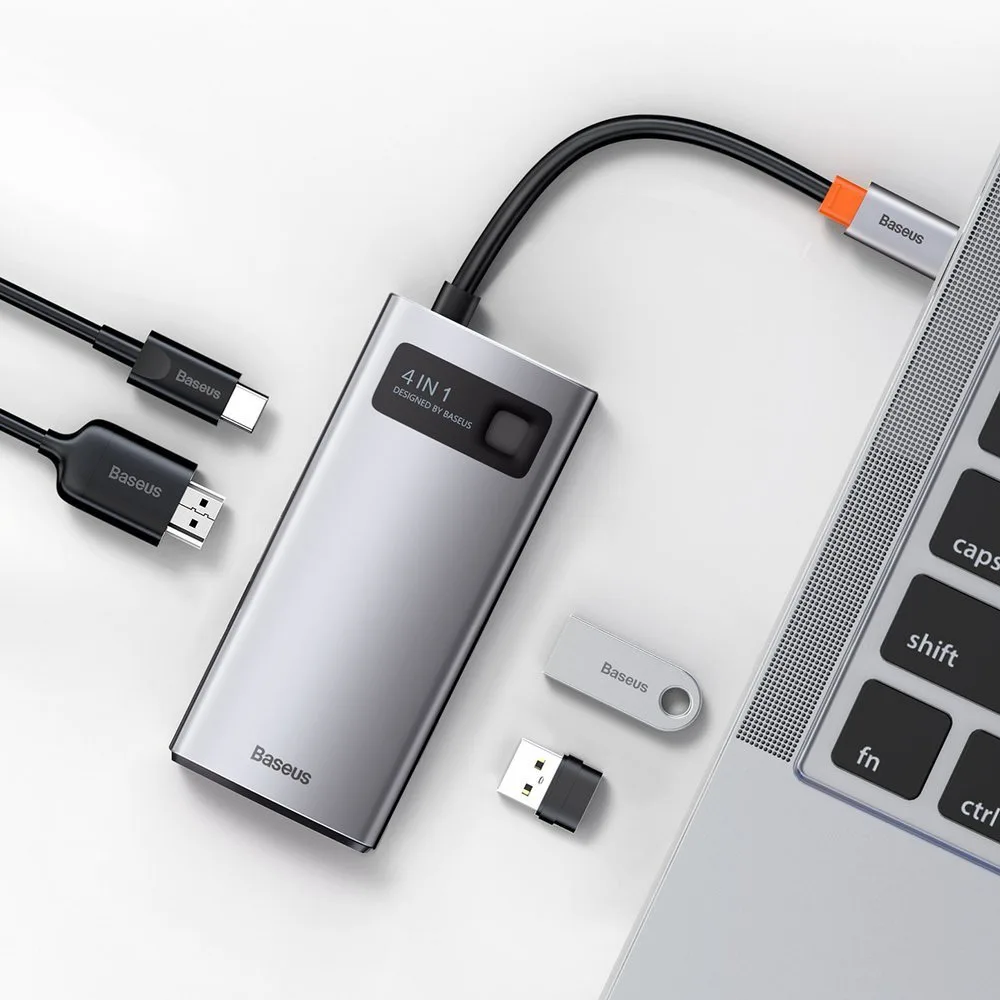 4w1 wielofunkcyjny HUB Metal Gleam USB-C do USB-C Power Delivery HDMI USB 3.2 USB 2.0 9