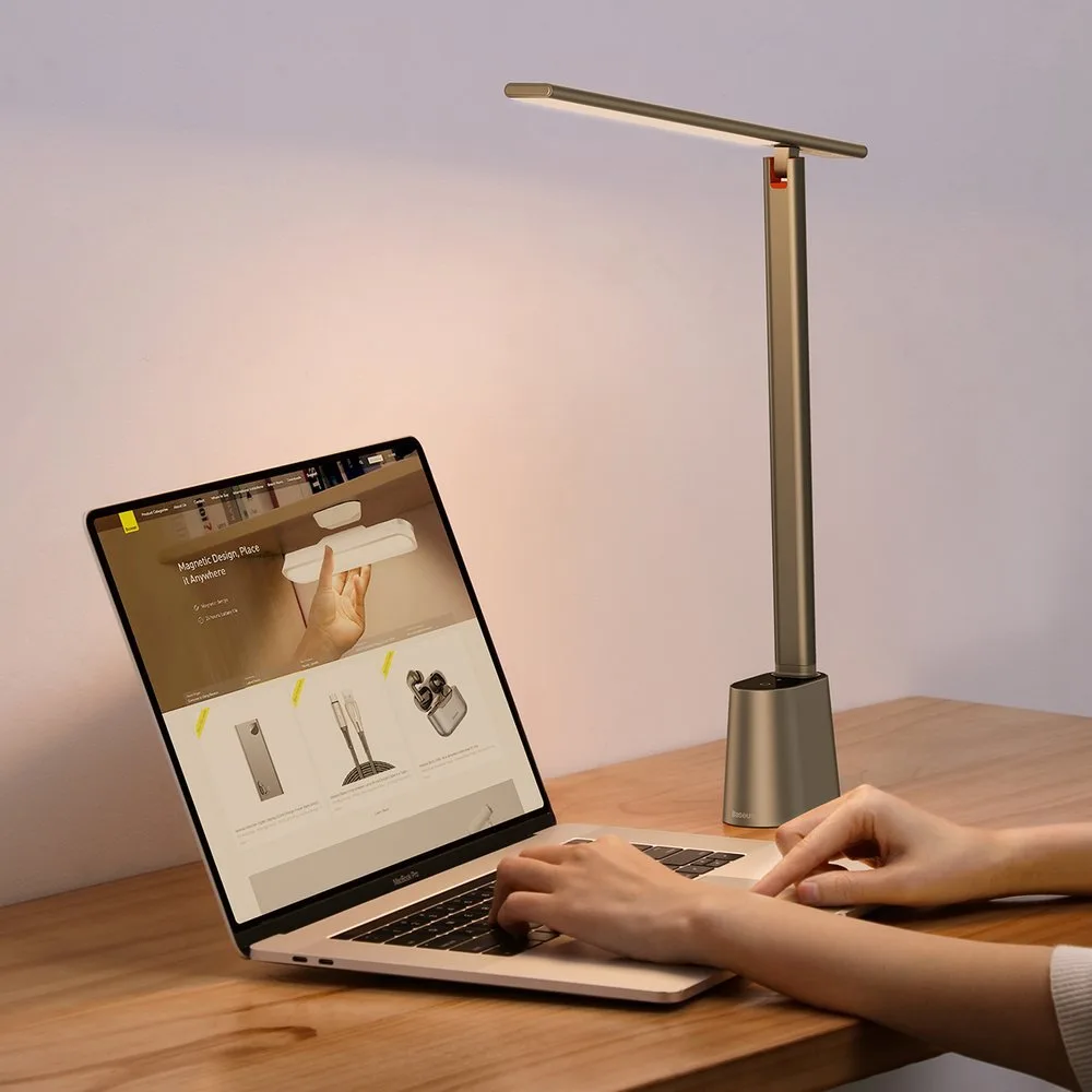 Smart Eye Wireless 2200 mAh LED asztali éjszakai lámpa – szürke