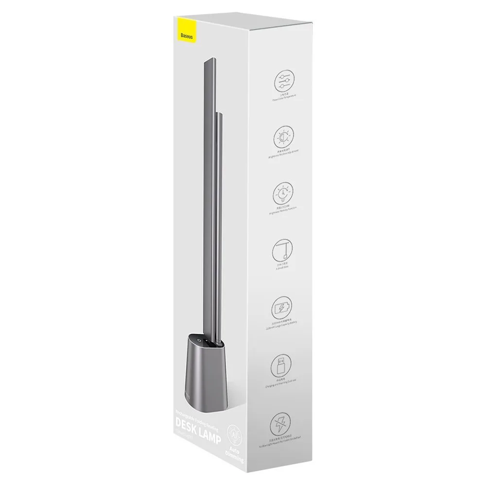 Smart Eye Wireless 2200mAh LED stolna noćna lampa - siva 7