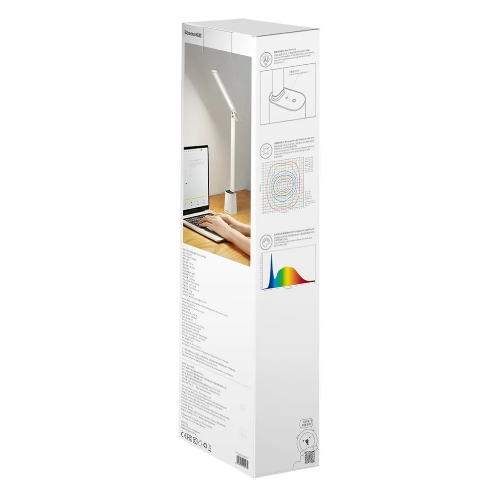 Smart Eye bežična LED stolna noćna lampa 2200mAh - bijela 9