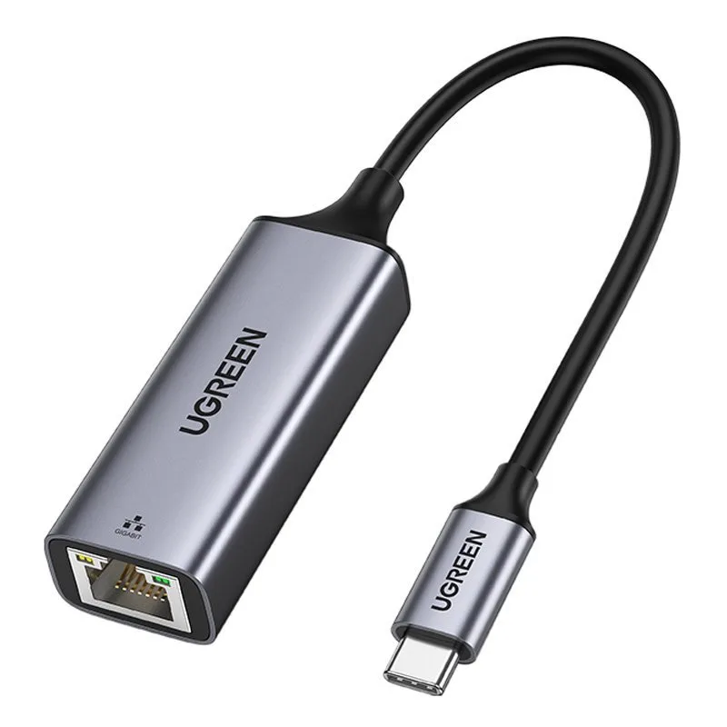 Külső LAN RJ45 - USB-C 1 Gigabit Ethernet hálózati kártya - Szürke