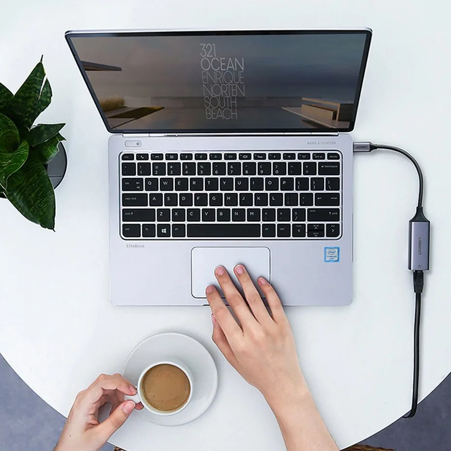 Externe LAN-RJ45-zu-USB-C-1-Gigabit-Ethernet-Netzwerkkarte – Grau 11