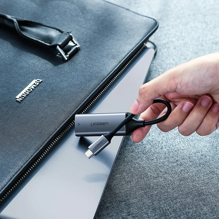 Externe LAN-RJ45-zu-USB-C-1-Gigabit-Ethernet-Netzwerkkarte – Grau 8