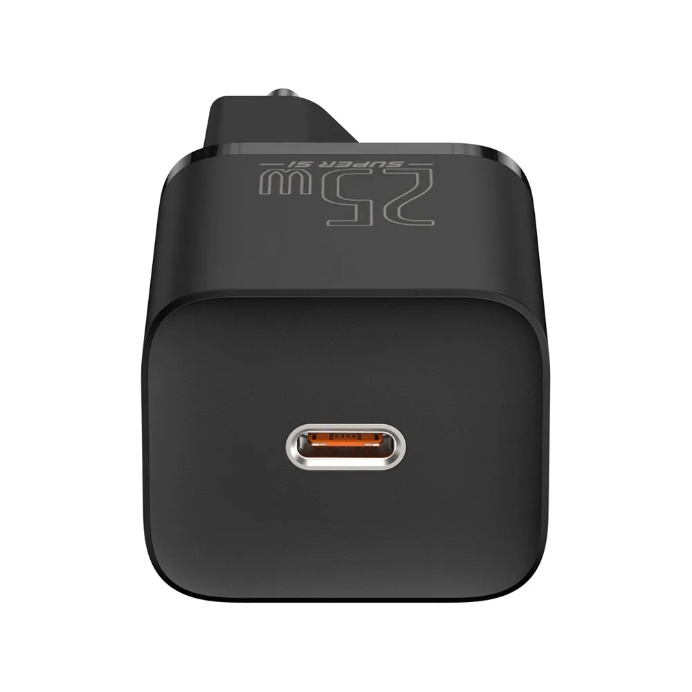 Super-fast 25W USB-C Power Delivery Quick Charge Charger - Black 8