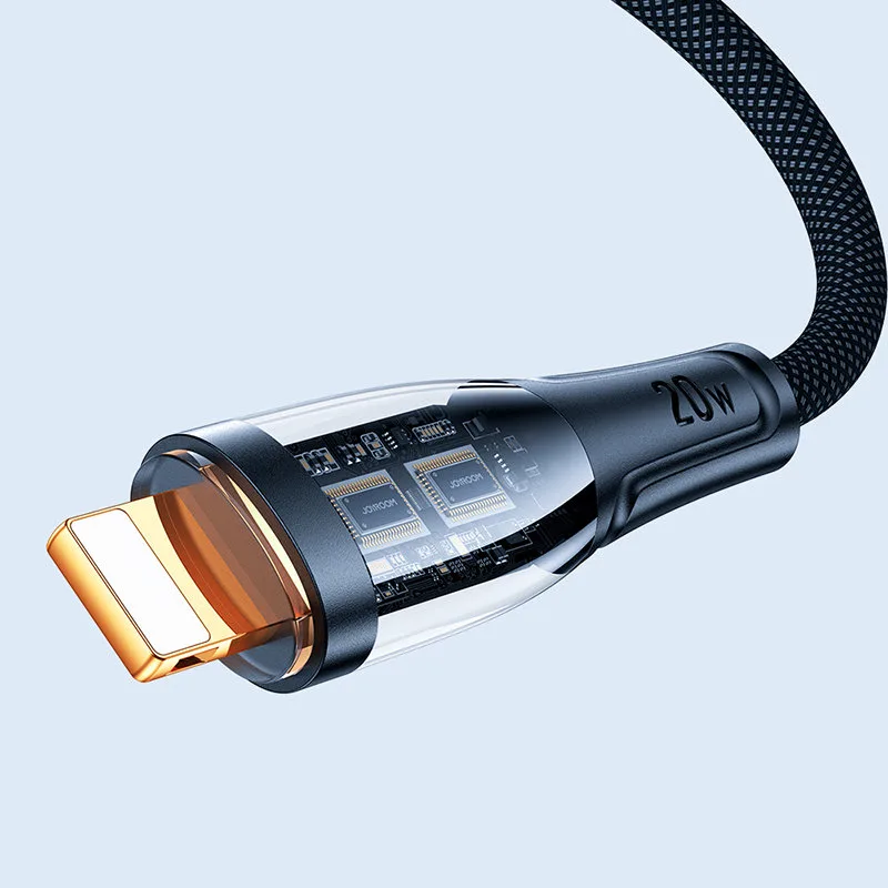 Kabel przewód z inteligentnym wyłącznikiem USB-A - iPhone Lightning 1.2m - czarny 2