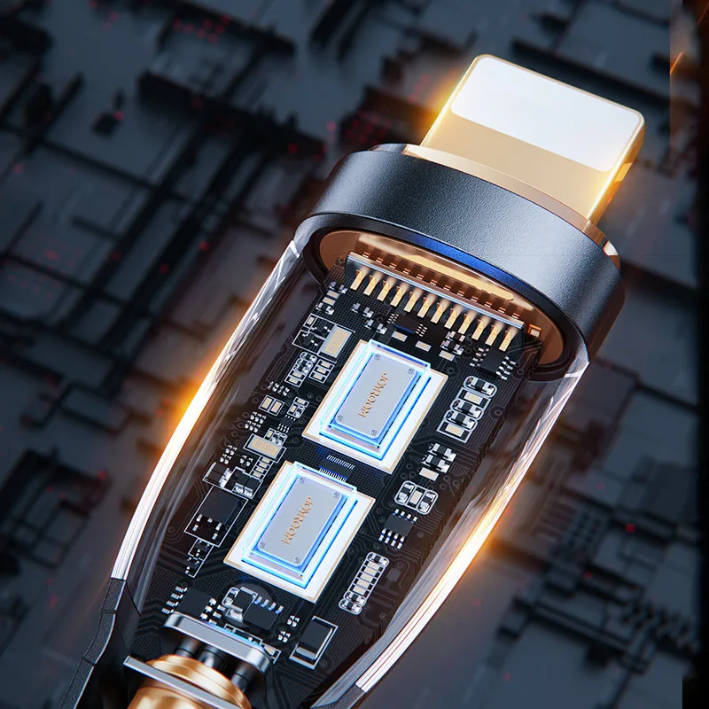 Kabel przewód z inteligentnym wyłącznikiem USB-A - iPhone Lightning 1.2m - czarny 6