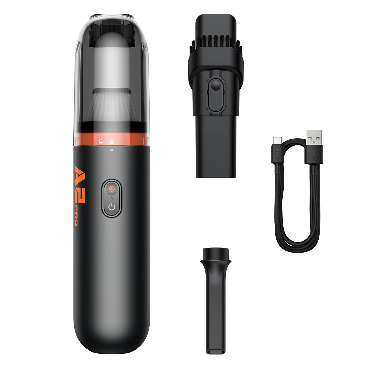Bezprzewodowy odkurzacz samochodowy Baseus A2 PRO 80W - czarny 8