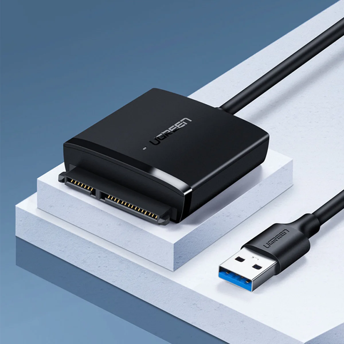 USB 3.0 Adapter Cable for 2.5'' / 3.5'' SATA HDD and SSD up to 12TB - black 3