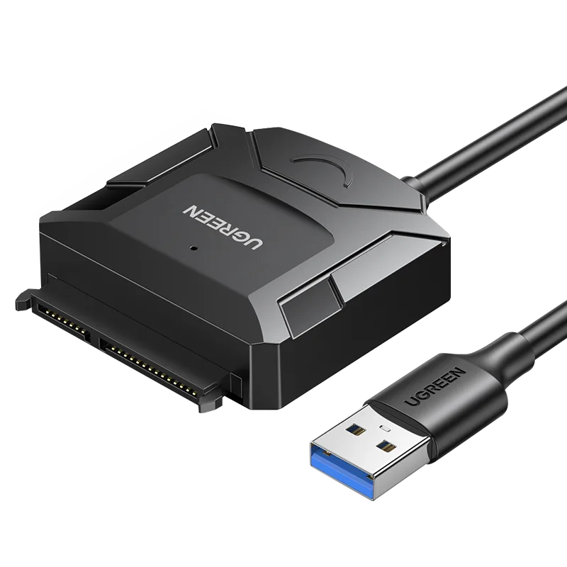 SATA 2,5'' / 3,5'' HDD és SSD USB 3.0 adapterkábel, akár 4 TB-ig – fekete