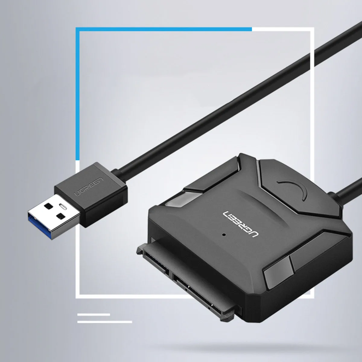 SATA 2,5'' / 3,5'' HDD- und SSD-USB-3.0-Adapterkabel bis zu 4 TB – Schwarz 2