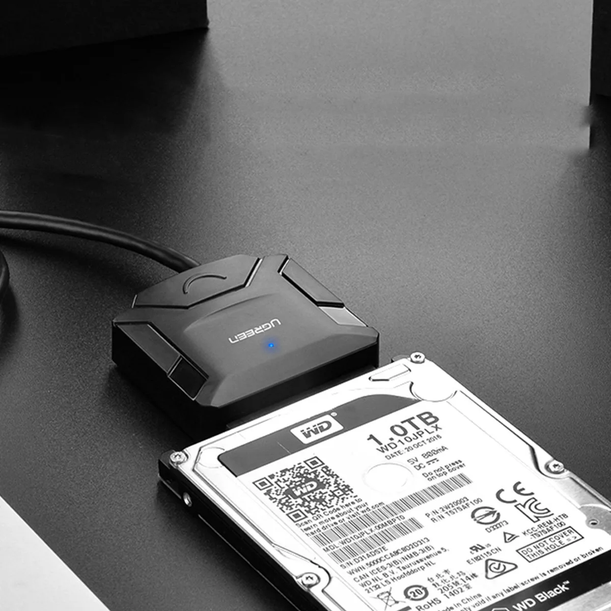 SATA 2,5'' / 3,5'' HDD- und SSD-USB-3.0-Adapterkabel bis zu 4 TB – Schwarz 3