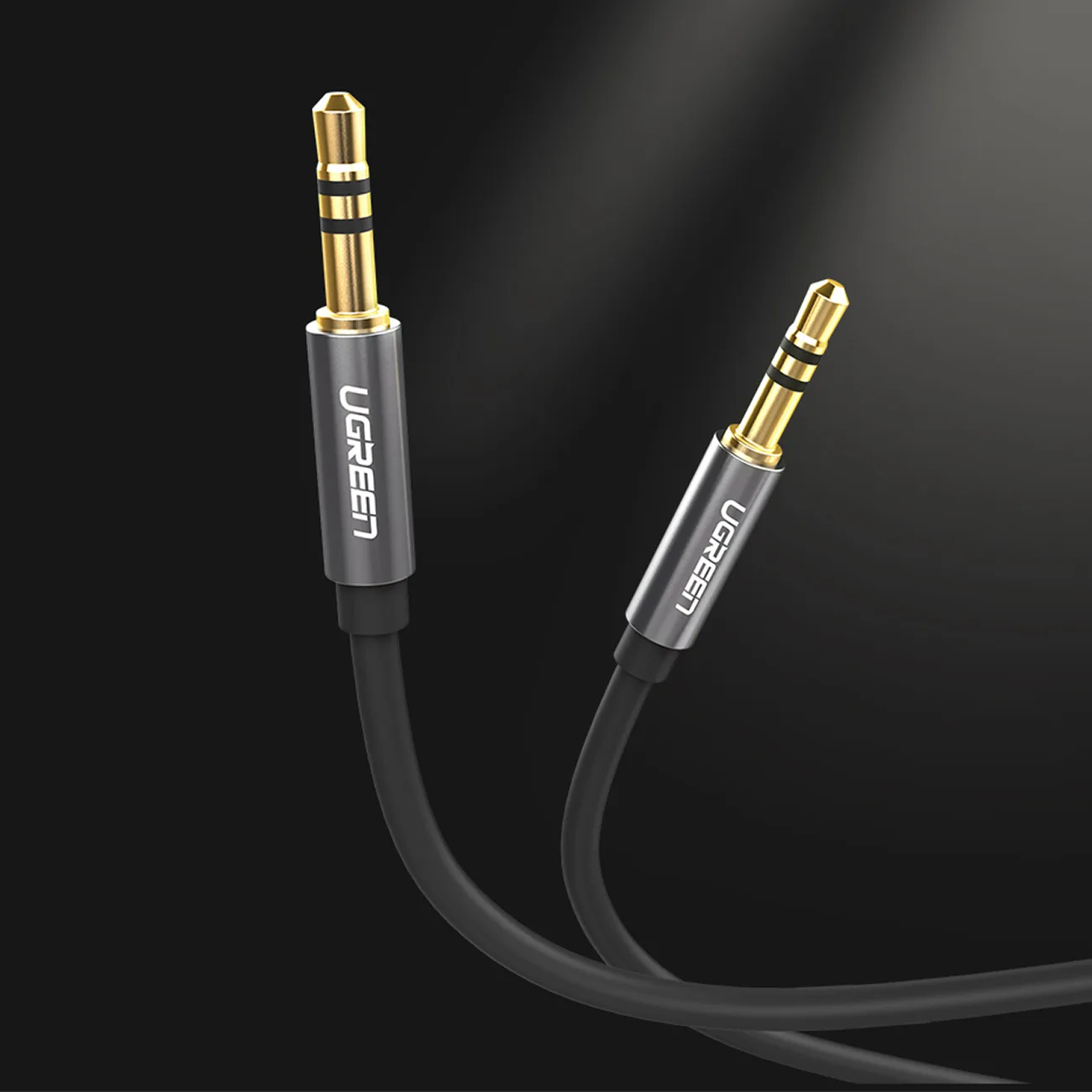 Kabel przewód audio AUX mini jack 3.5mm 1m - czarny 10