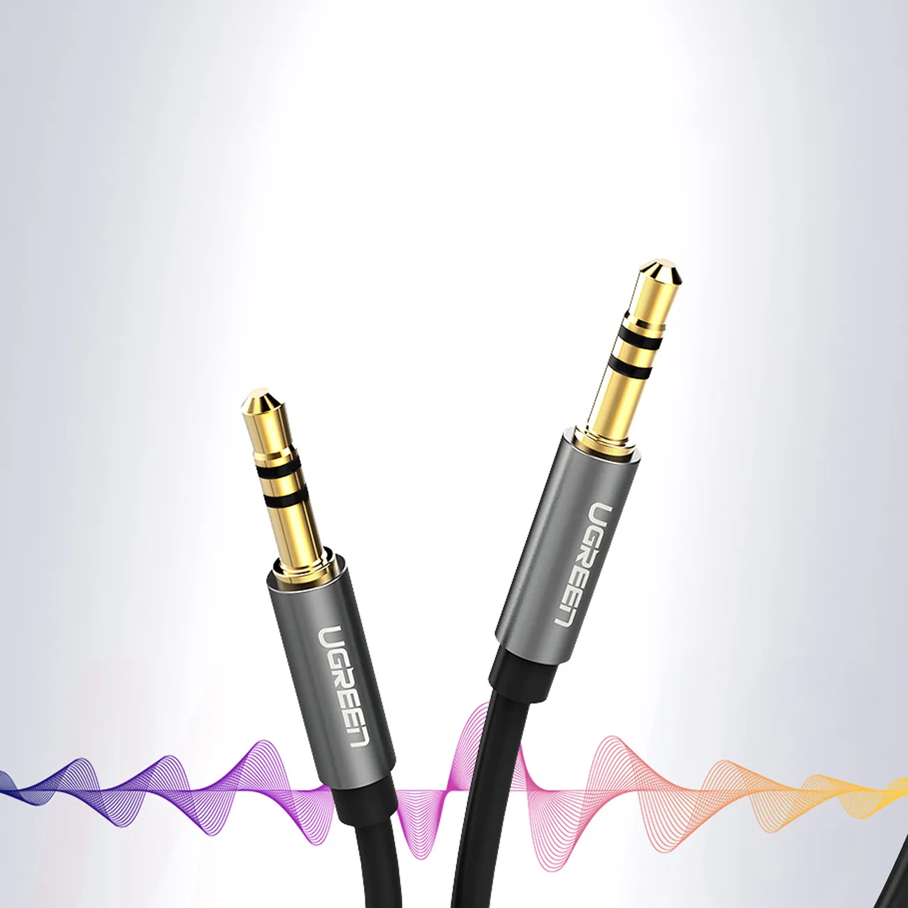 Kabel przewód audio AUX mini jack 3.5mm 1m - czarny 2