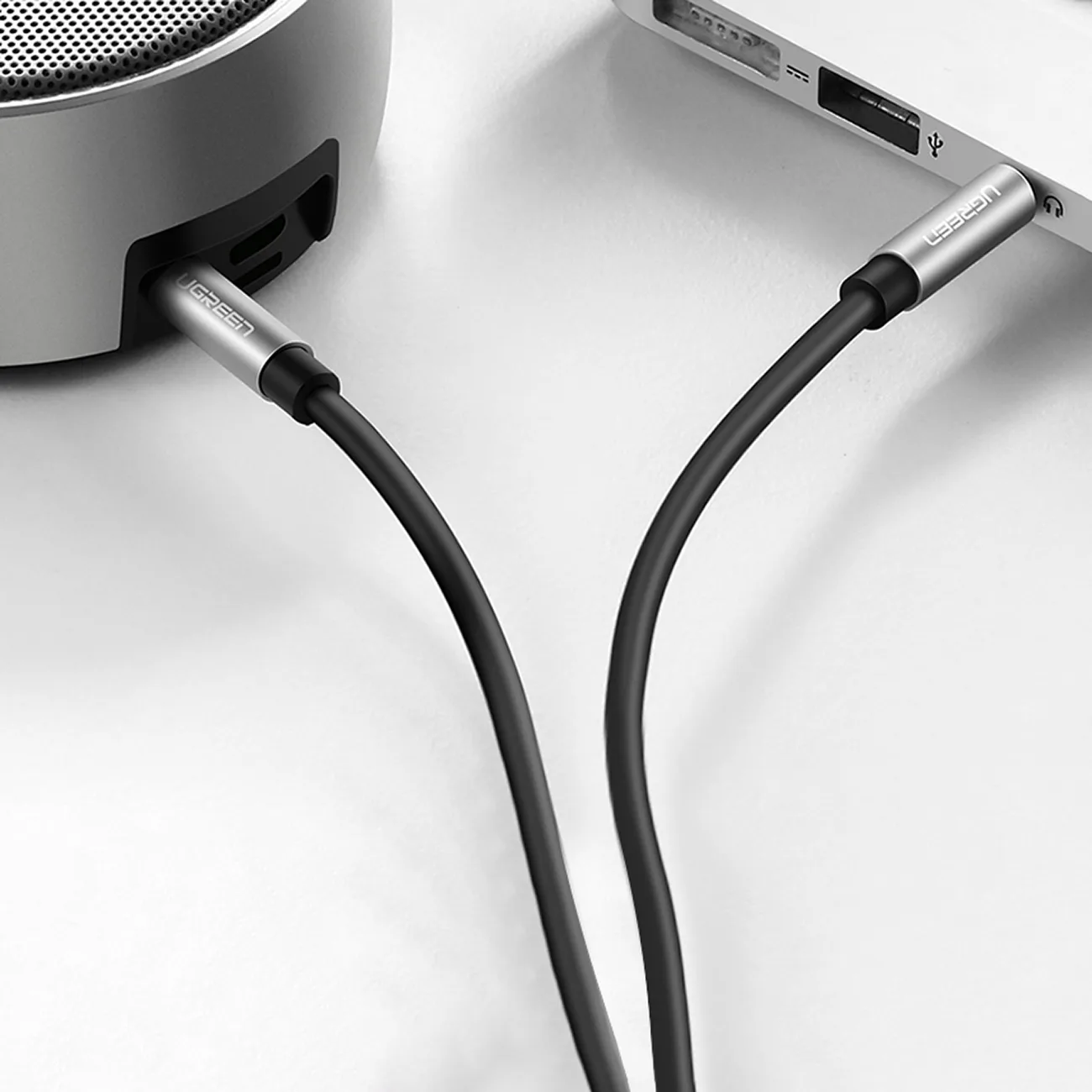 Kabel przewód audio AUX mini jack 3.5mm 1m - czarny 4