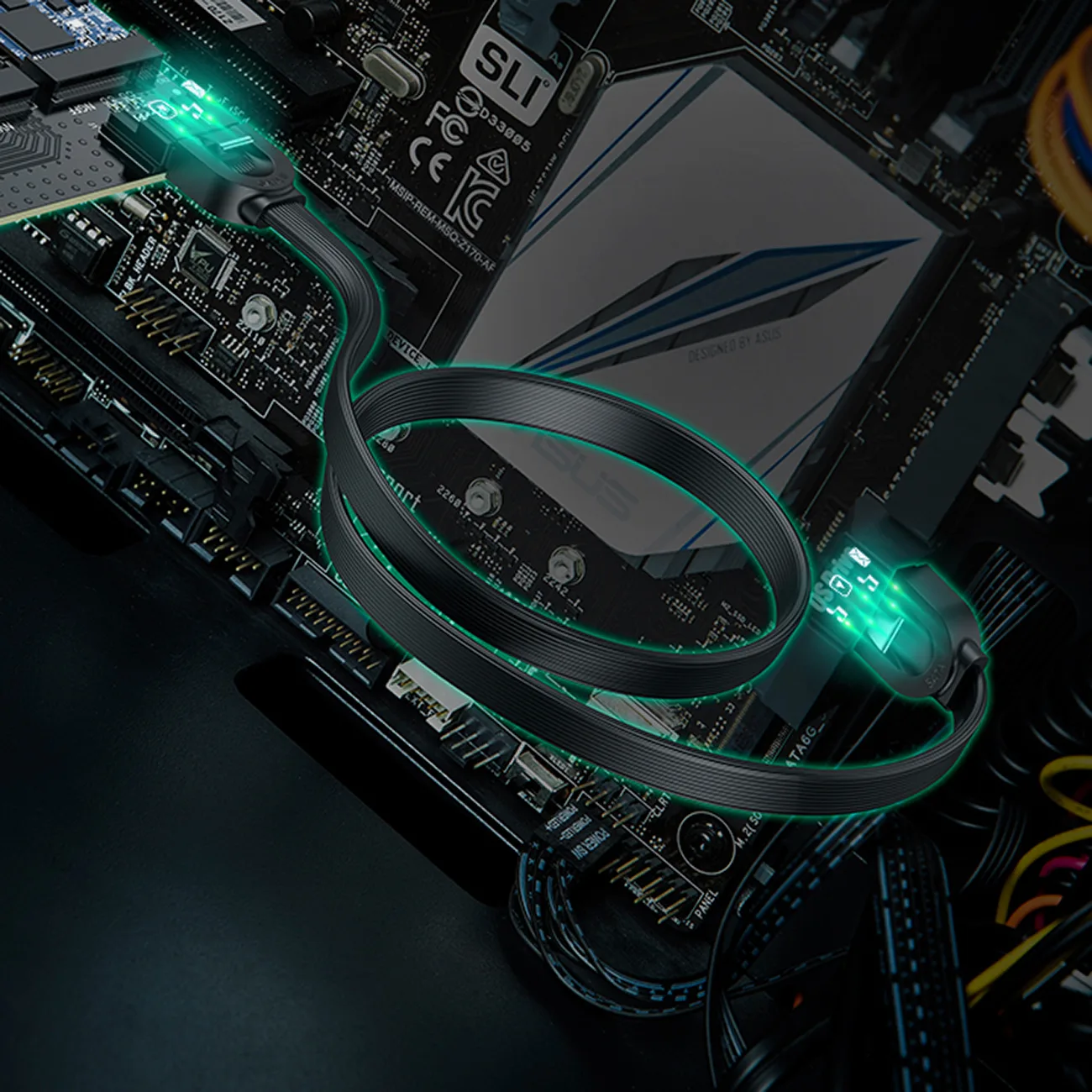 PCIe 3.0 x4 expansion card with two additional M.2 M-Key and M.2 B-Key SSD slots 6