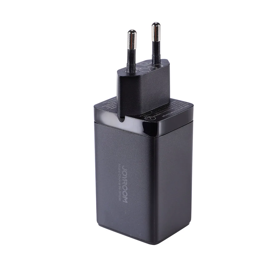 Szybka ładowarka sieciowa GaN USB 2x USB-C + kabel USB-C 1.2m - czarna 4