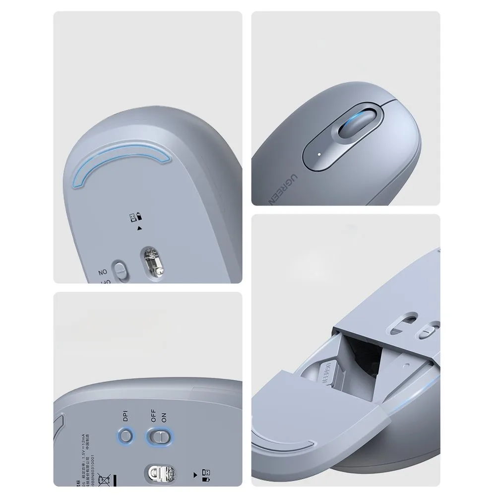 Ugreen MU105 2.4GHz USB Wireless Mouse - Blue 5