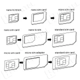 Noosy nano micro SIM adapter készlet + fehér kulcs 4