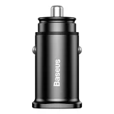 Square Smart Autoladegerät 2x USB QC3.0 Quick Charge 3.0 SCP AFC 30 W Schwarz