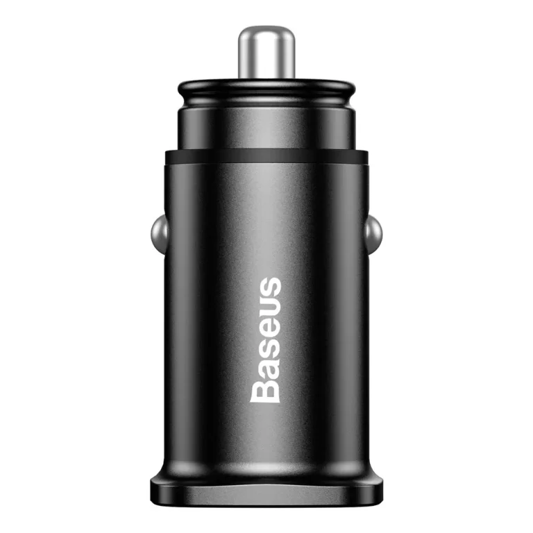 Square Smart autós töltő 2x USB QC3.0 Quick Charge 3.0 SCP AFC 30 W fekete