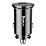 Inteligentna ładowarka samochodowa Circular 2x USB QC3.0 Quick Charge 3.0 SCP AFC 30W czarny 2