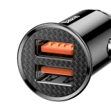 Inteligentna ładowarka samochodowa Circular 2x USB QC3.0 Quick Charge 3.0 SCP AFC 30W czarny 5