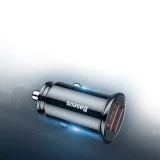 Inteligentna ładowarka samochodowa Circular 2x USB QC3.0 Quick Charge 3.0 SCP AFC 30W czarny 9