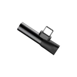 Audio konverter L41 adapter s USB-C na USB-C + 3,5 mm priključak, crni 5