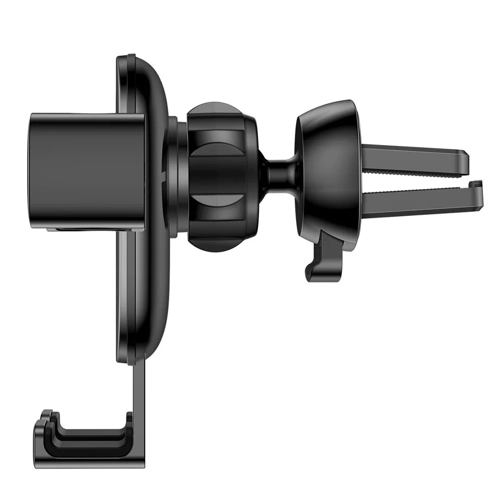 Gravity-fed car phone mount for air vent, Cube, black 4