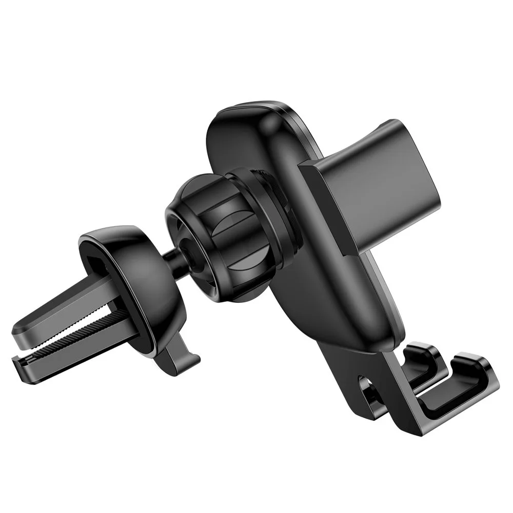 Gravity-fed car phone mount for air vent, Cube, black 5