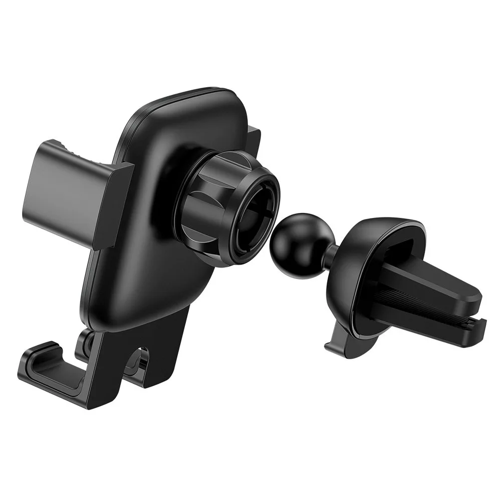 Gravity-fed car phone mount for air vent, Cube, black 6