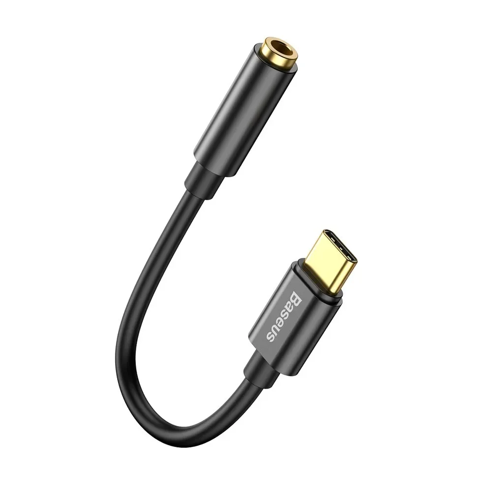 L54 adapter za slušalice: USB-C na 3,5 mm audio priključak DAC, crni