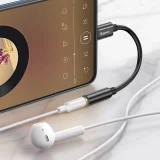 L54 adapter za slušalice: USB-C na 3,5 mm audio priključak DAC, crni 6