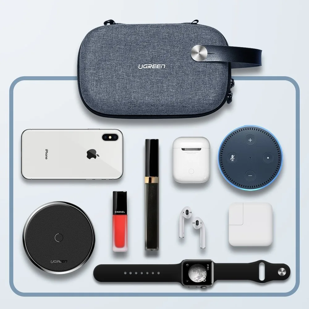 Box case for HDD, SSD, phone, and phone accessories, gray 8