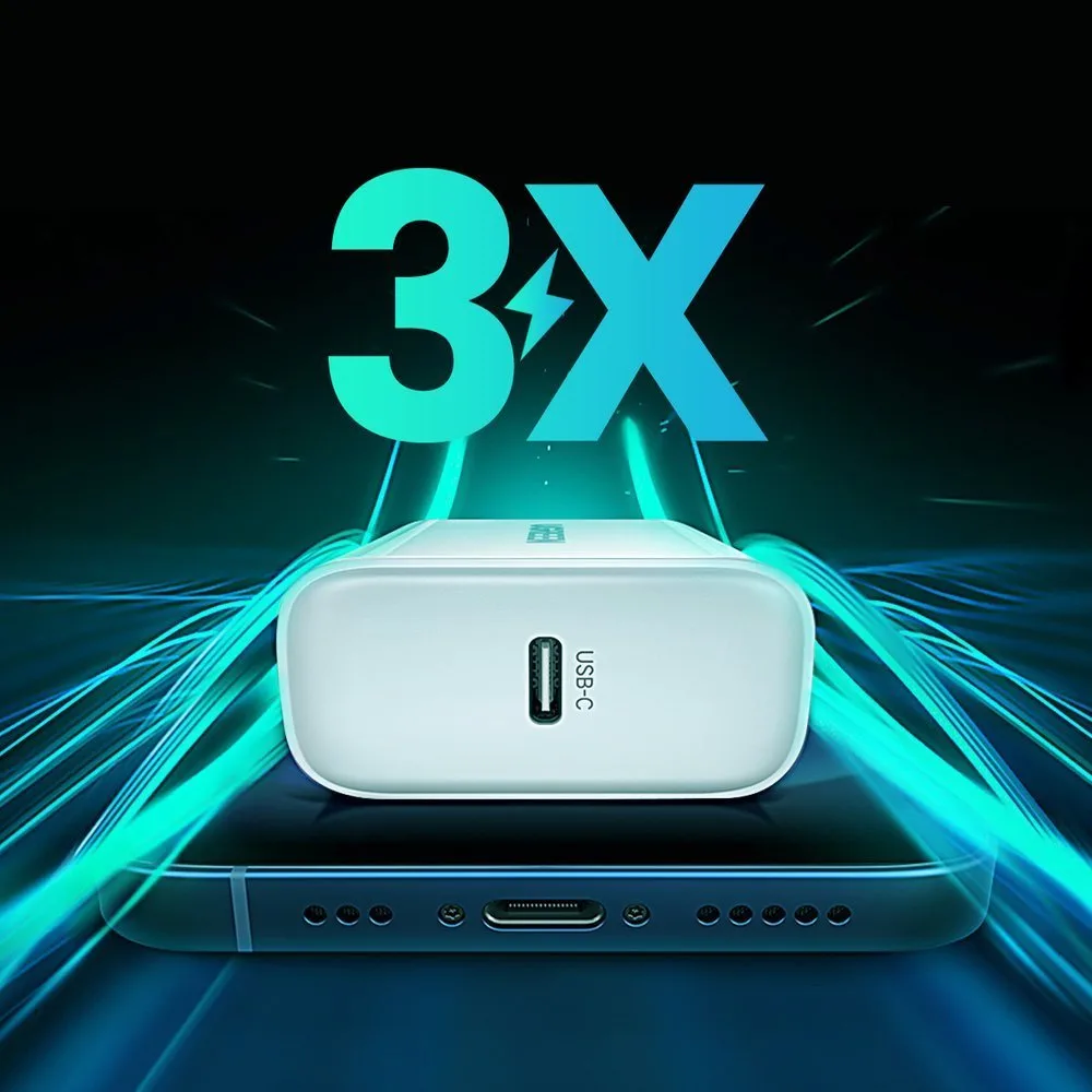 USB Power Delivery 3.0 Quick Charge 4.0+ 20W 3A Wall Charger, White 6