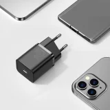 Încărcător rapid de perete Super Si 1C USB-C 20W Power Delivery, negru 10