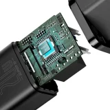 Încărcător rapid de perete Super Si 1C USB-C 20W Power Delivery, negru 8